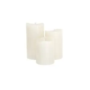 Home LED Flicker Pillar Candle Set Hire Melbourne