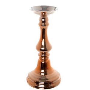 Home rose gold candle holder hire Melbourne, modern wedding candle holder Melbourne, romantic table décor Melbourne, rose gold event styling Melbourne